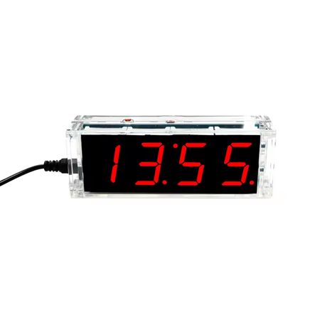 Zestaw do samodzielnego montażu zegar czerwony LED data temp alarm DIY
